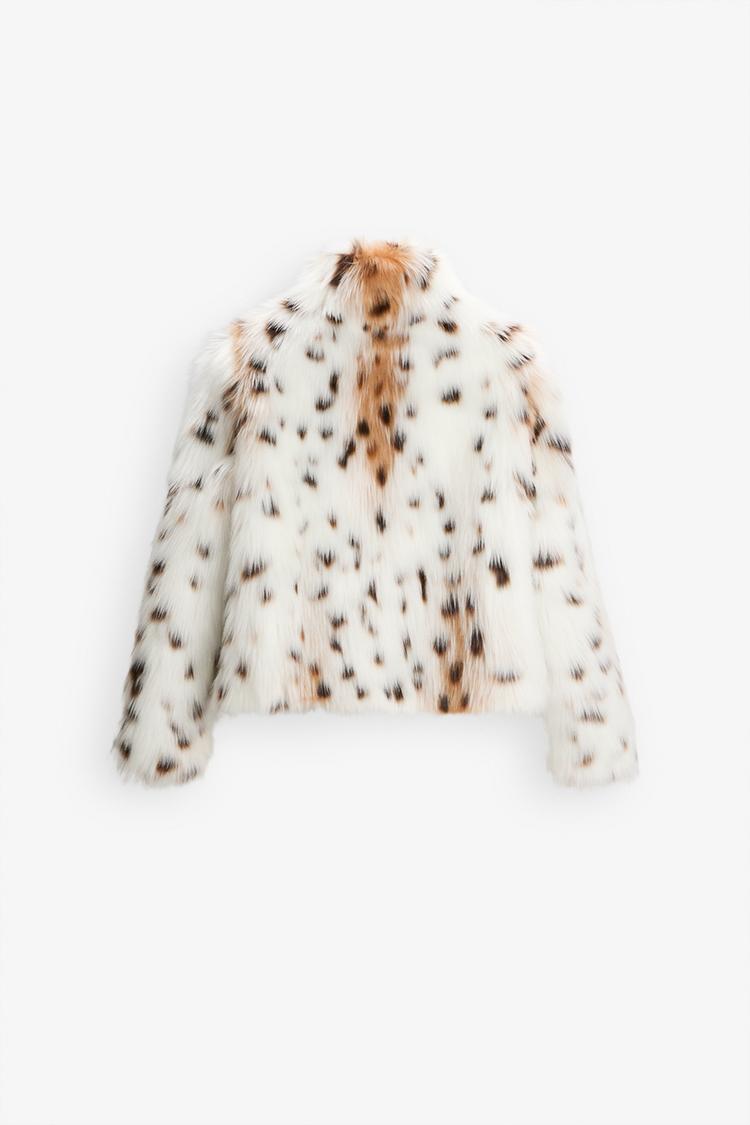 Raquel | Leopard Print Faux Fur Jacket