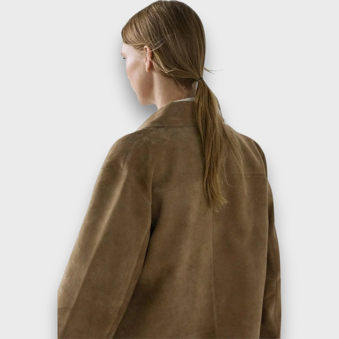 Naomi | Elegant Suede JacketWith Classic Cut