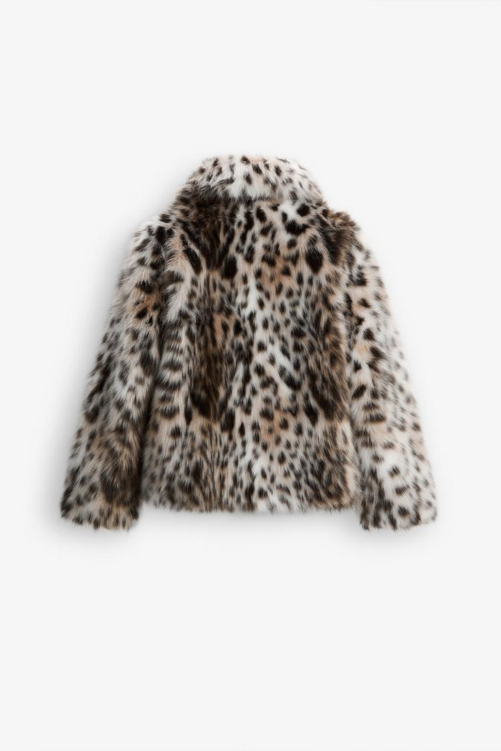Raquel | Leopard Print Faux Fur Jacket