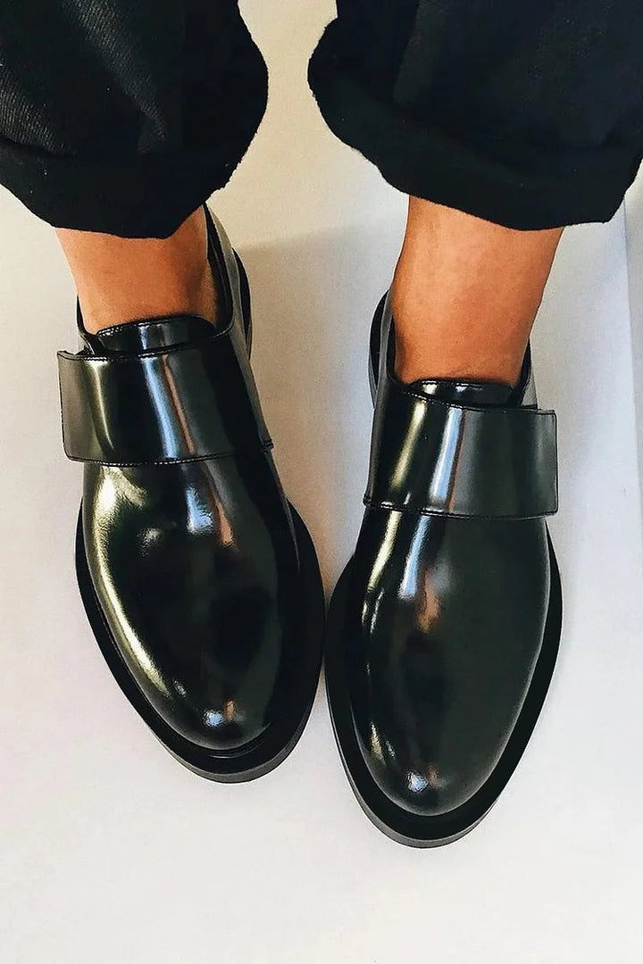 Celeste | Polished Strap Loafers