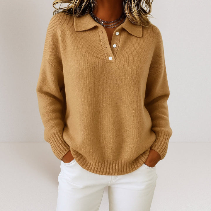 Jessica™ | Pull en tricot doux avec col