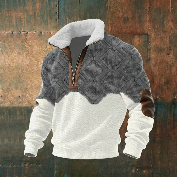 AUBERT™ | Pull zippé à col montant rembourré