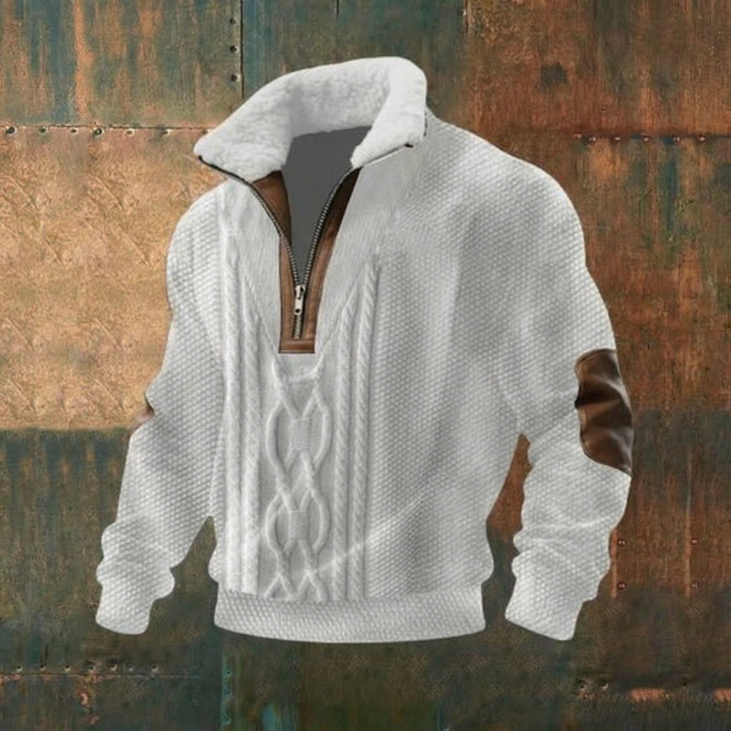 AUBERT™ | Pull zippé à col montant rembourré