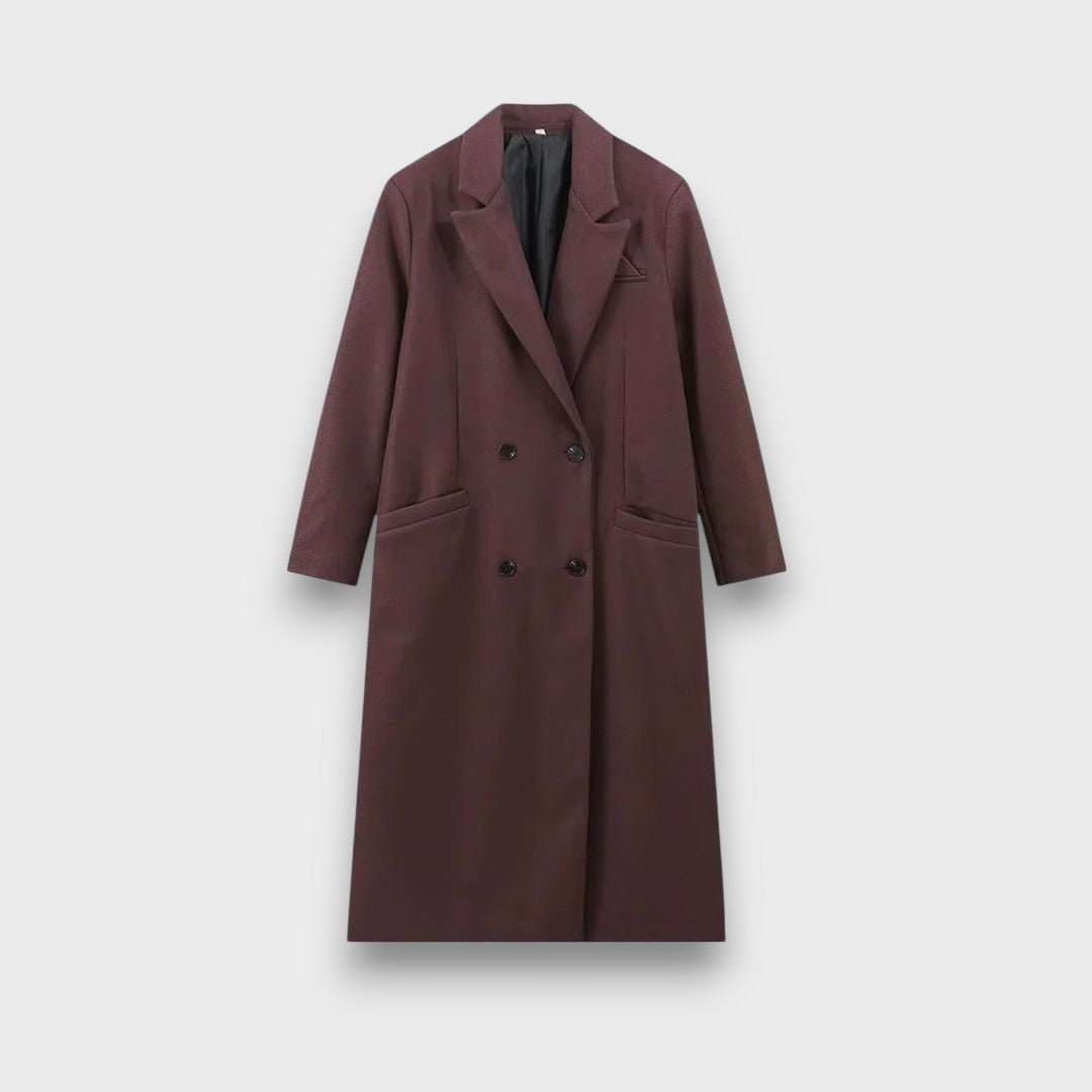 Oslaine | Maximalist Wool Coat With Masculine Silhouette