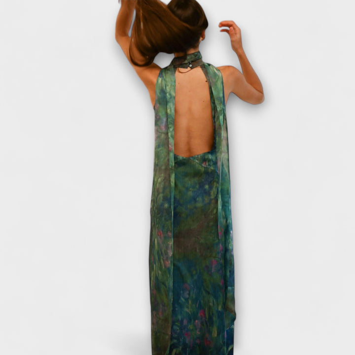 Maisie - Monet Iris Print Maxi Dress
