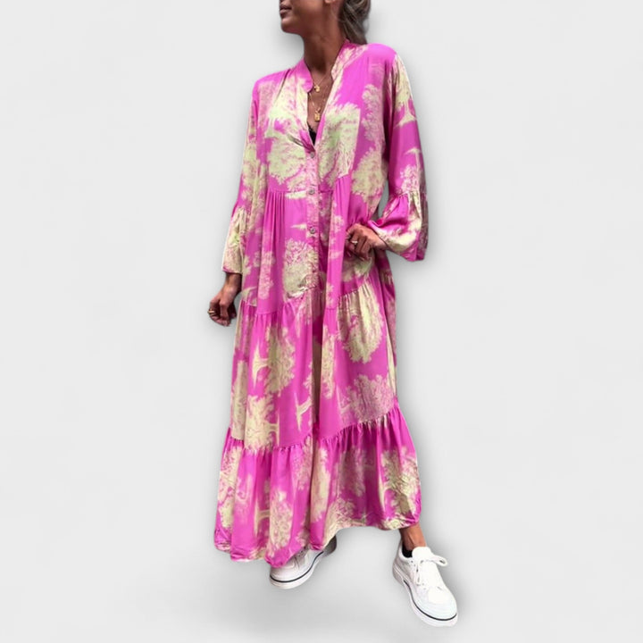 Nerina - Elegant Floral Maxi Dress