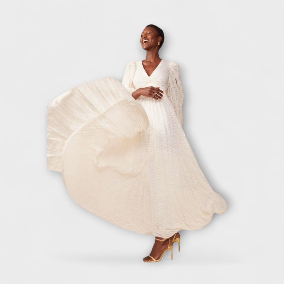 Elsa - Cream Maxi Dress by Allegory