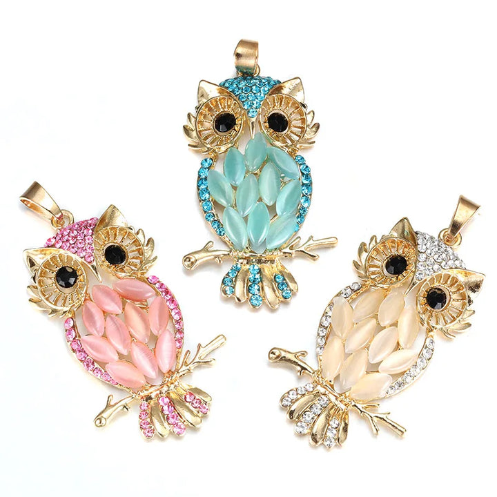 Collier Hibou Doré