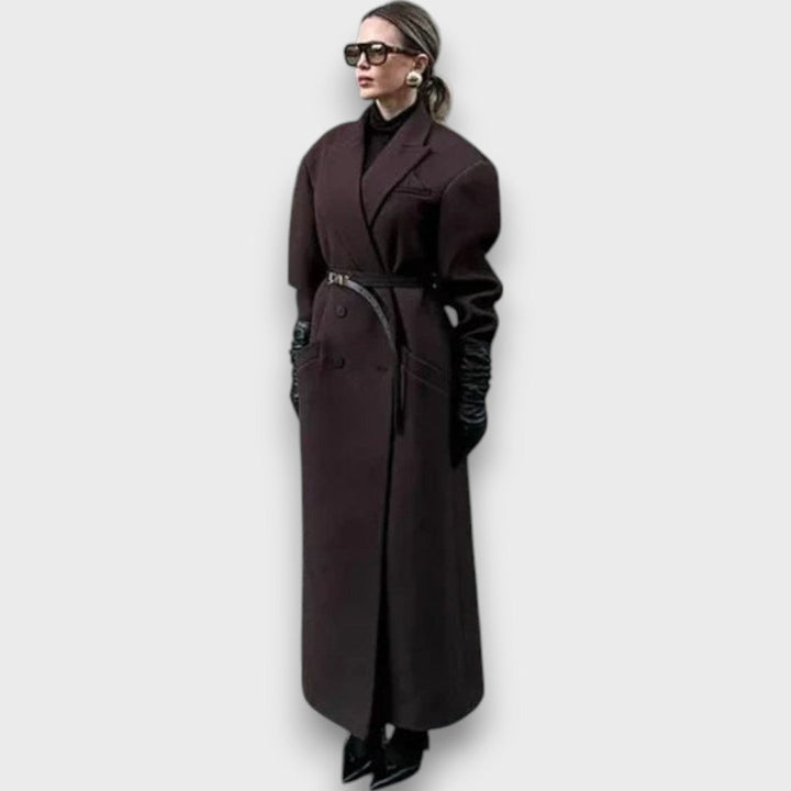 Oslaine | Maximalist Wool Coat With Masculine Silhouette