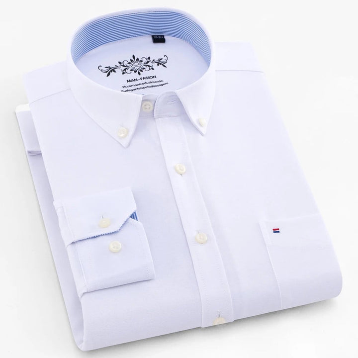 AUBERT | Chemise Rayée Classique avec Coupe Confortable pour Chaque Jour
