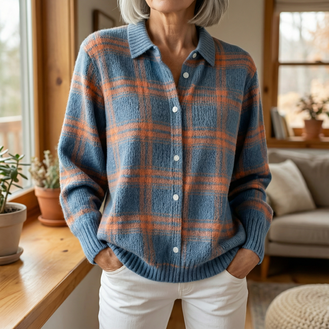 Juliette | Cardigan Classique en Maille à Boutons