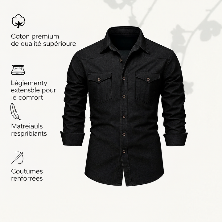 Silas | Chemise en denim de coton