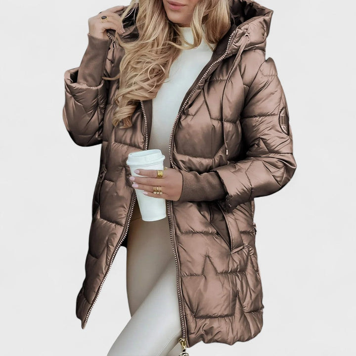 Nolwen | Elegant Winter Coat with Hood