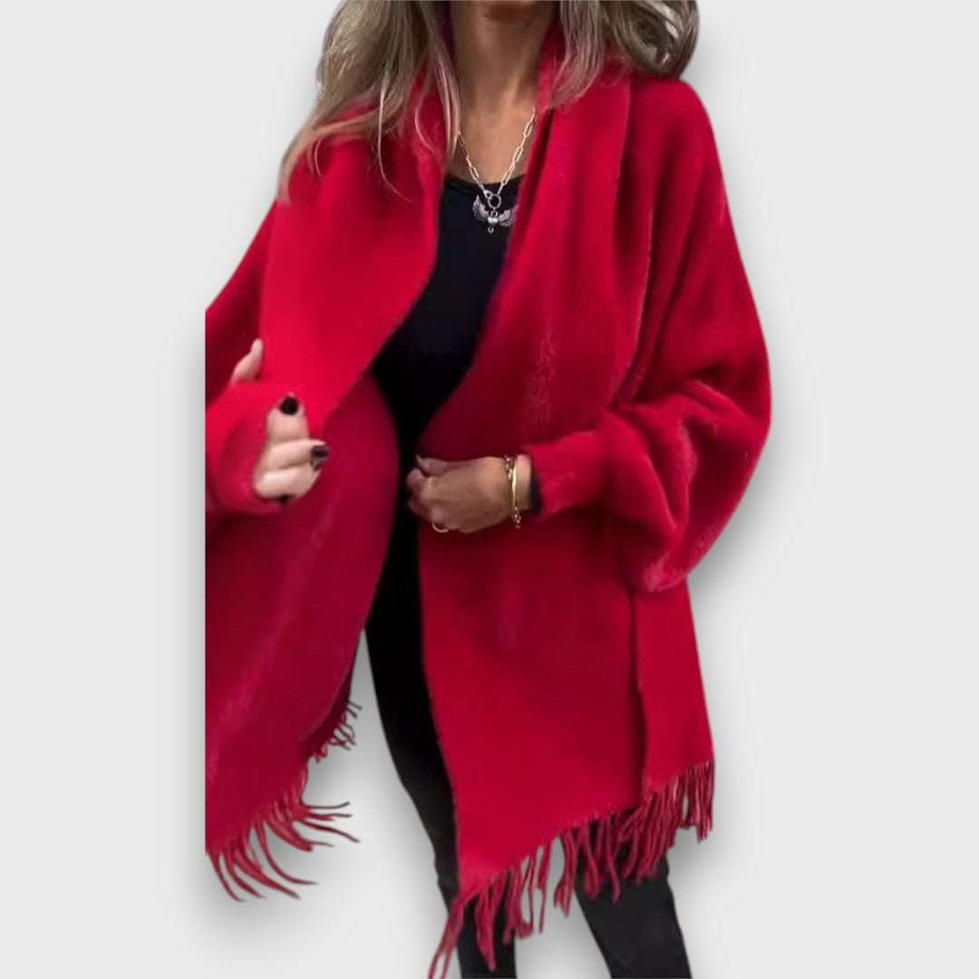 Meliora – Elegant Cardigan With Fringe
