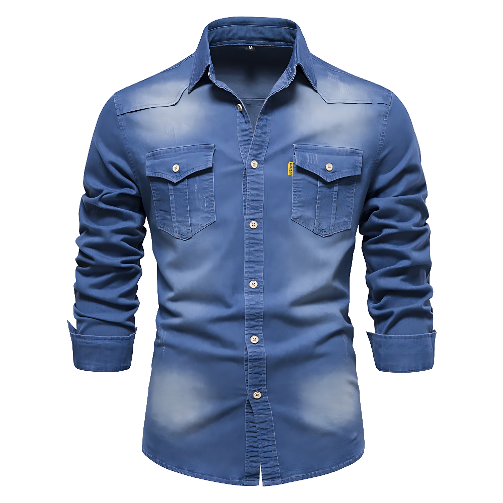 Silas | Chemise en denim de coton